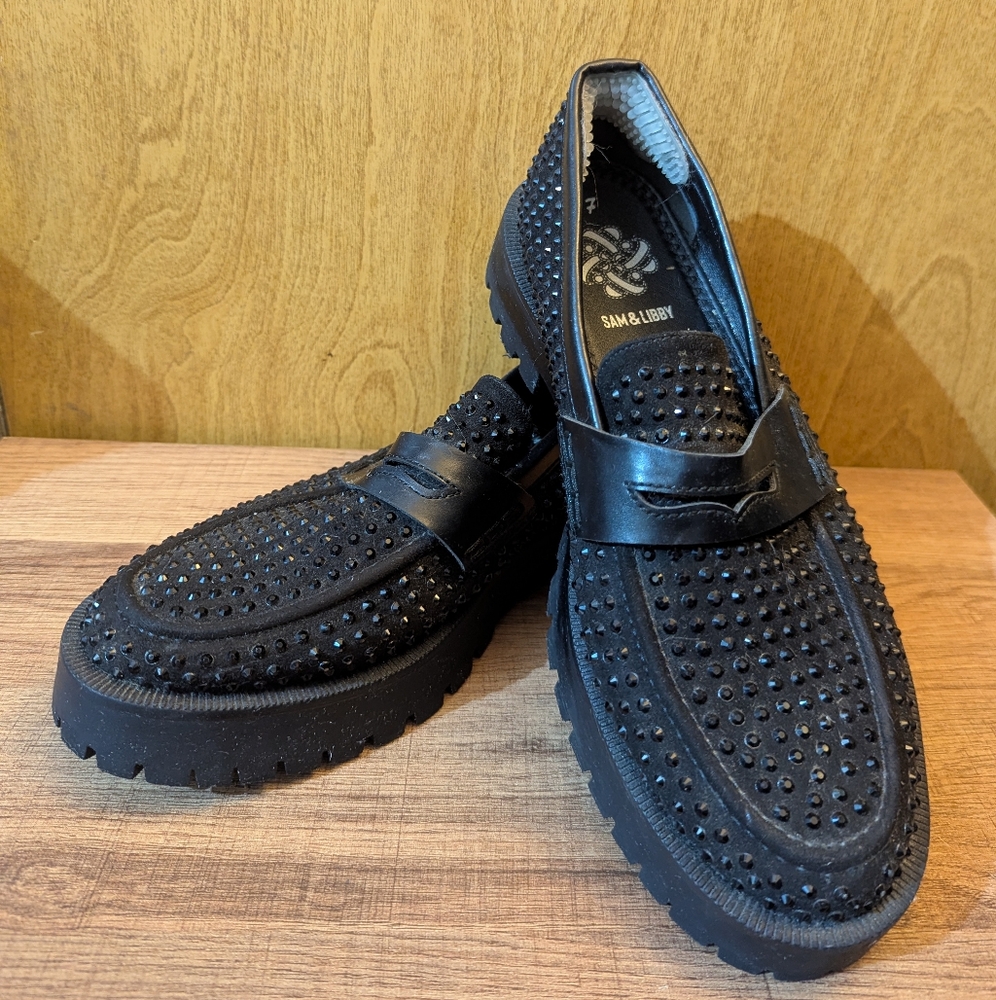 Sam & Libby Women's Ravena Glitz Lug Sole Shoes